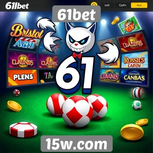 A diversidade de jogos disponíveis no 61bet